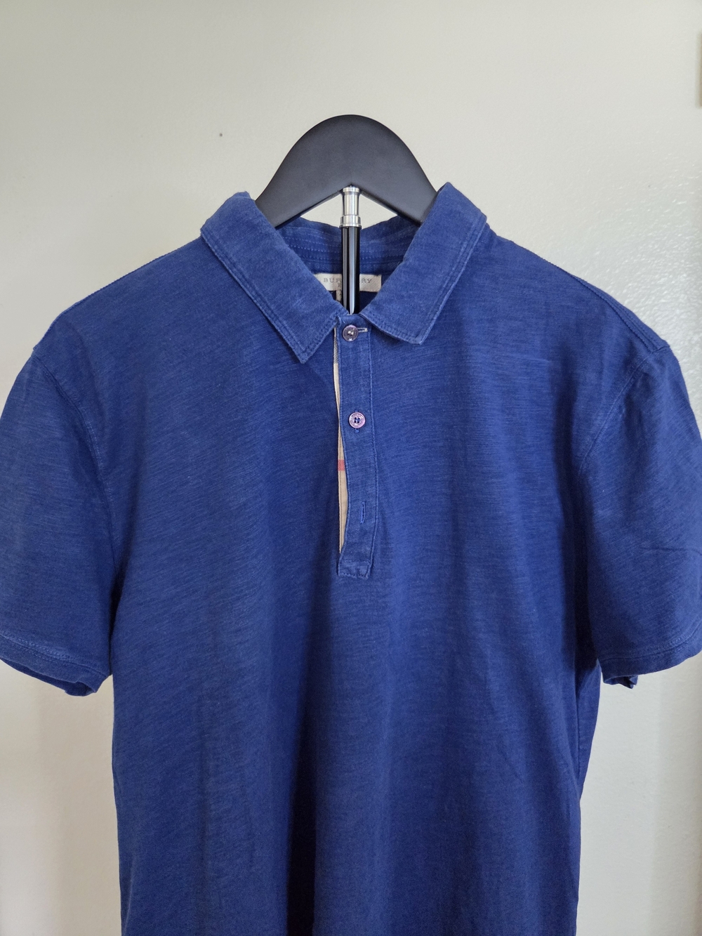 Burberry Men's Polo in Deep Indigo Blue